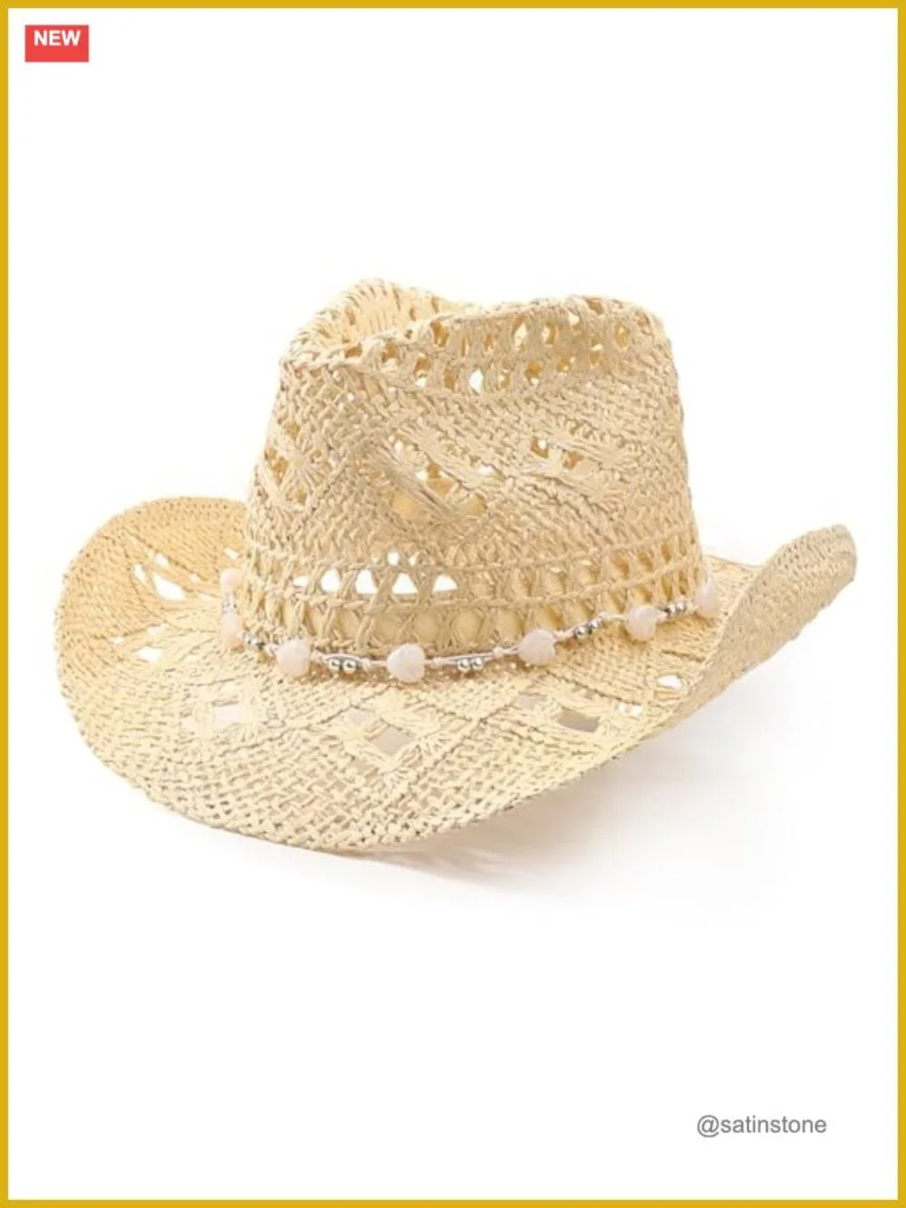 Straw Cowboy Hat Unisex Shapeable Brim Woven Hollow Out Beach Roll Up Caps